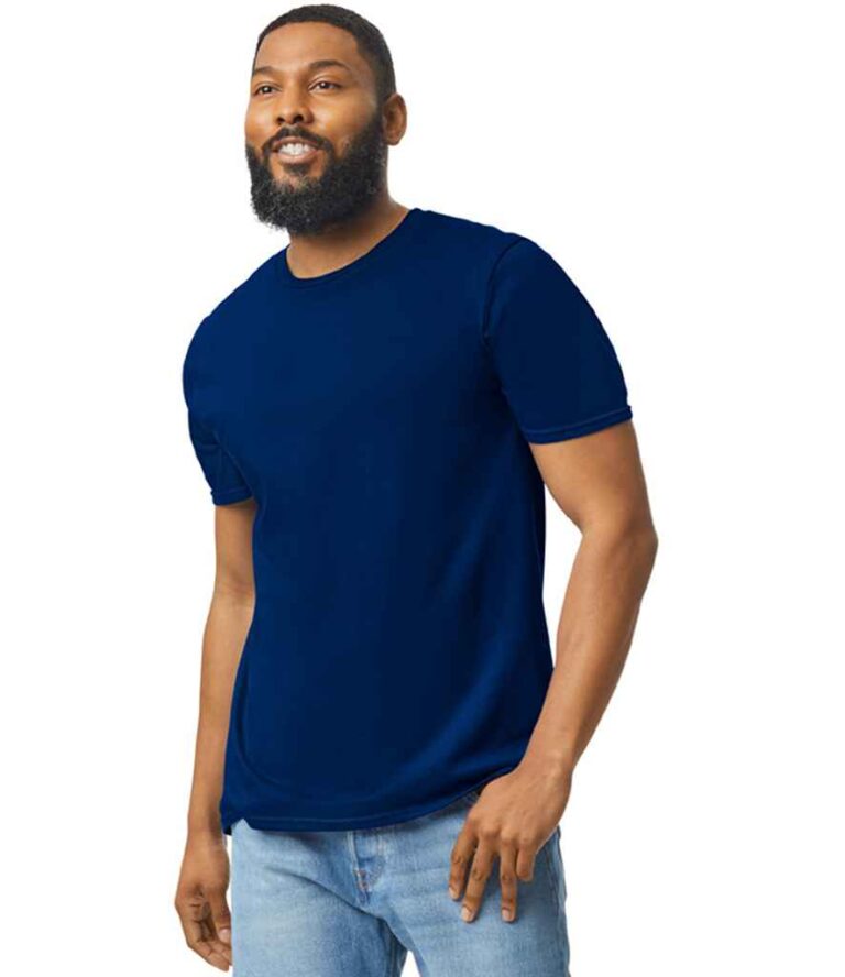 Navy Blue Gildan Soft Style Adult T-Shirt